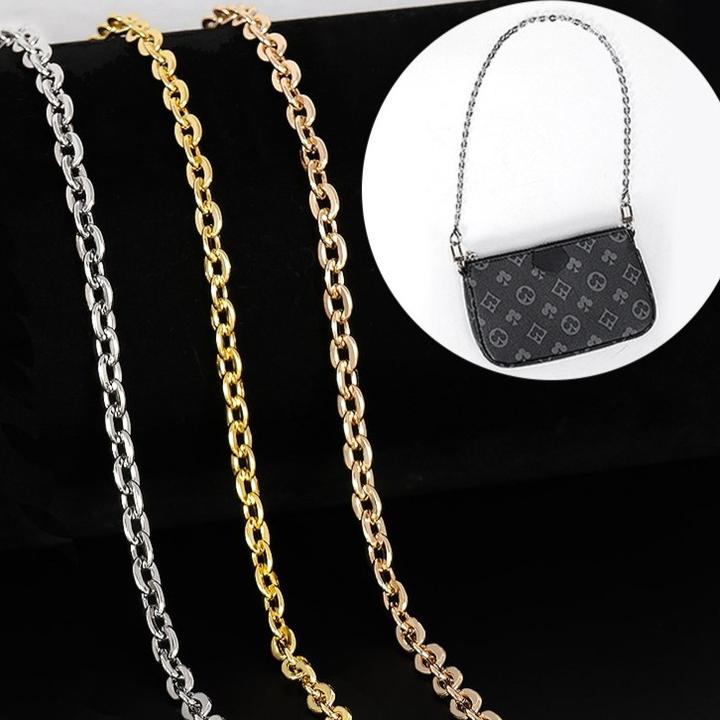 三合一原版金属链斜挎麻将包链高档包包链条配件细肩带单买不掉色