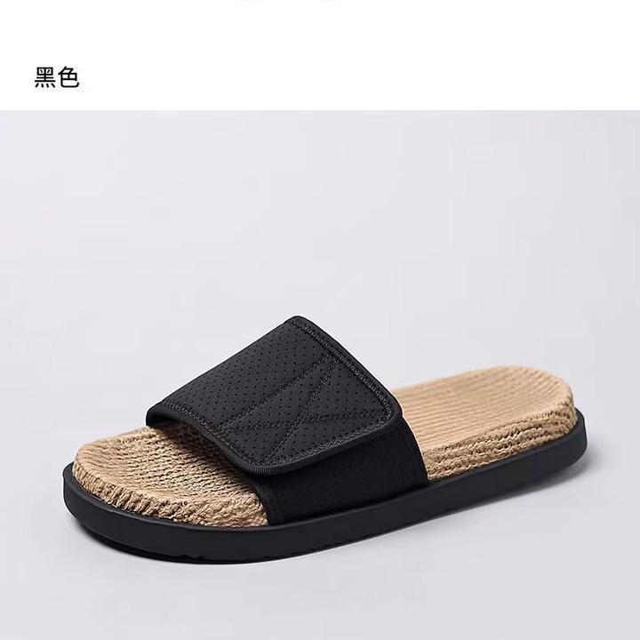 潮牌一字拖鞋男2024夏季新款外穿休闲凉拖时尚个性百搭厚底沙滩鞋