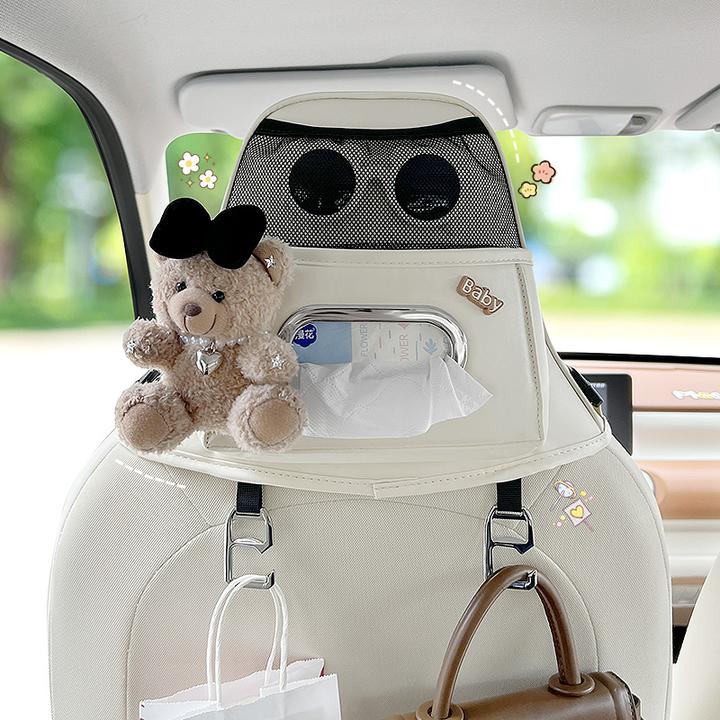 五菱宏光三代马卡龙带延长固定器24款mini座椅挂钩纸巾盒收纳