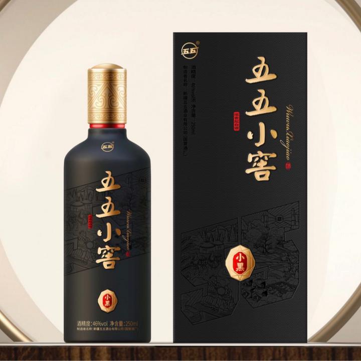 五五小窖老国营酒厂纯粮酿造小黑46度250