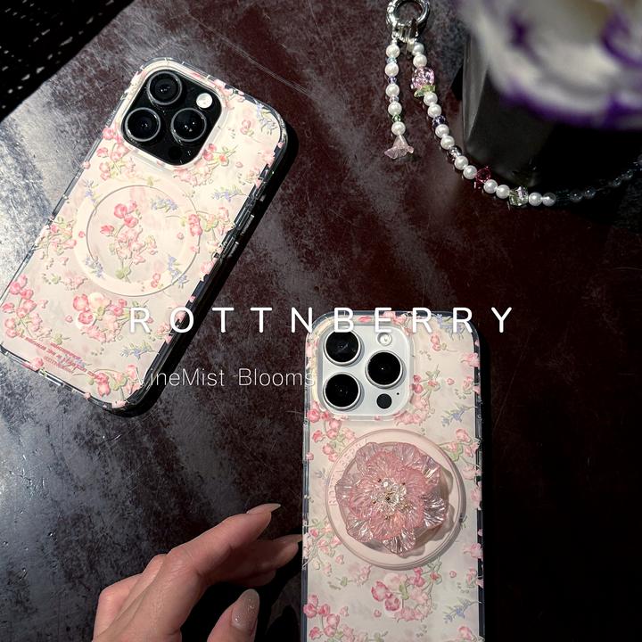 RottnBerry · 蔓雾拾花磁吸IMD手机壳iphone17promax/16/15/14