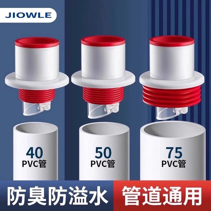 九牧王厨房下水管防返臭神器管道密封塞下水道防臭排水管堵口套装
