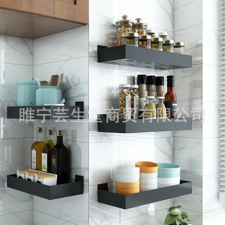 厨房调味料架子墙上壁挂式佐料置物架浴室卫生间化妆台收纳挂墙
