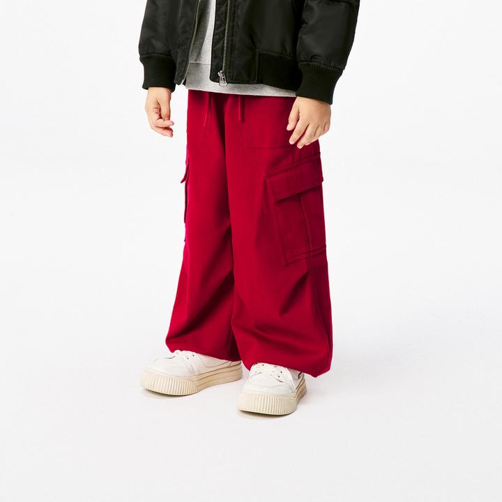 littlemoco童装25春装新款男女童亲子装工装裤长裤#KBE1PAT002