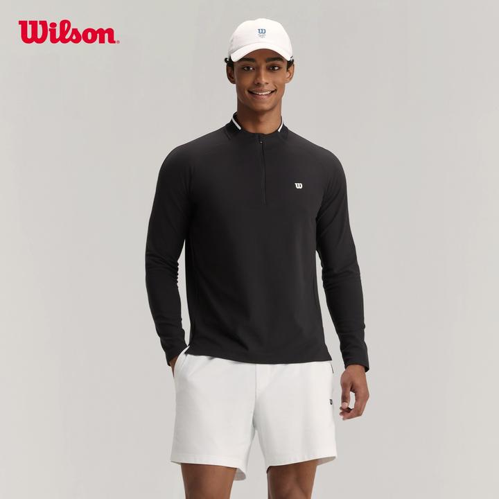 Wilson威尔胜官方秋冬男士ALLEY半拉链磨毛高领长袖WM20071
