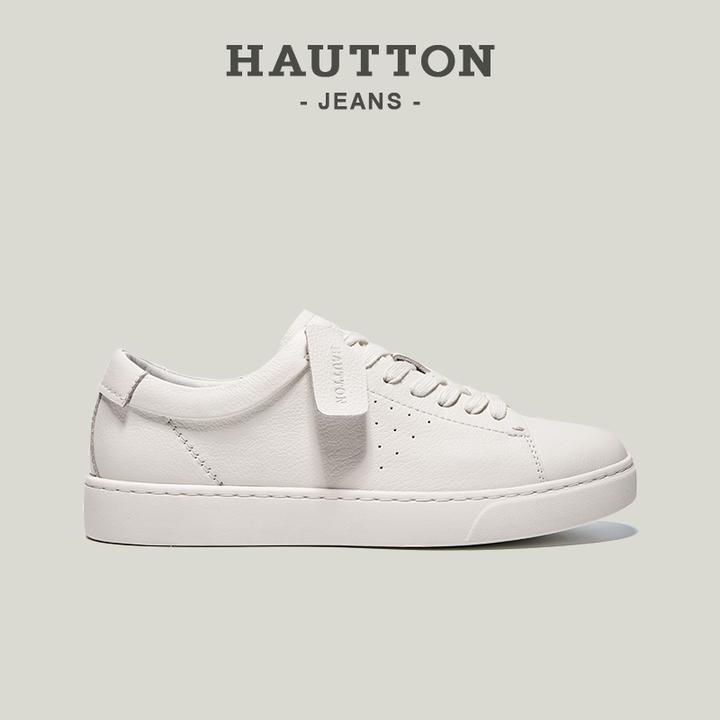 新款男士鞋子时尚真皮小白鞋板鞋高颜值男鞋品质休闲鞋931XB5407