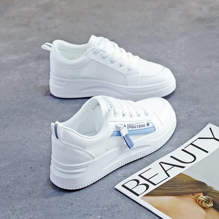 夏季款透气小白鞋女鞋2025新款夏款网面网鞋板鞋球鞋帆布鞋QR666