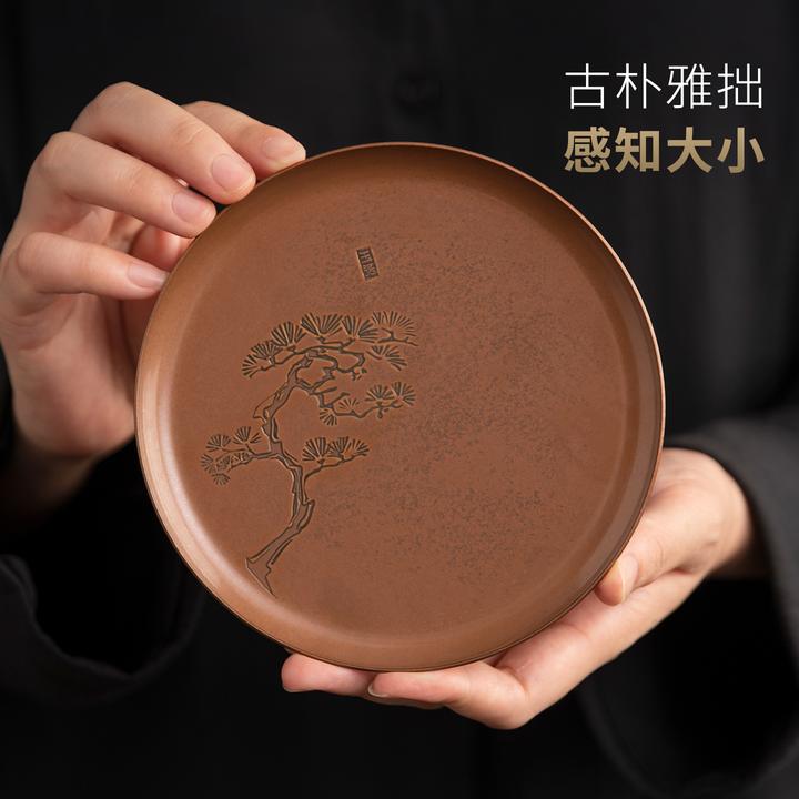 高端手作紫铜壶承茶垫家用茶具配件茶道用品茶壶干泡隔热垫养壶垫