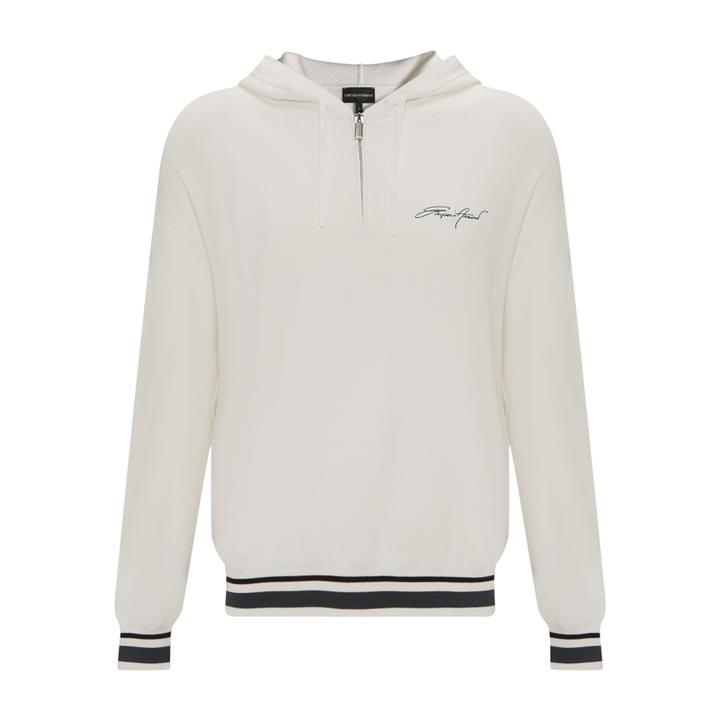 Emporio Armani/安普里奥·阿玛尼男子长袖黑色连帽卫衣秋季3L1MXE