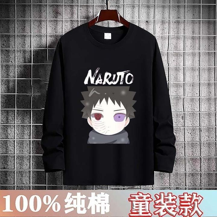 25火影忍者可爱衣服动漫儿童中大童纯棉长袖学生宝宝秋季休闲上衣