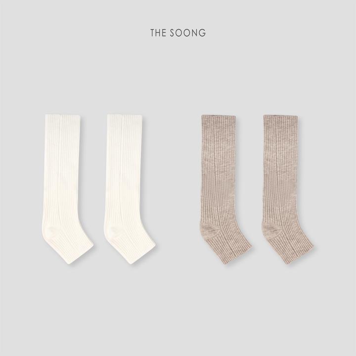 THESOONG|极简抗起球双针竖坑条百搭线条感袜套袜子HWZB8107