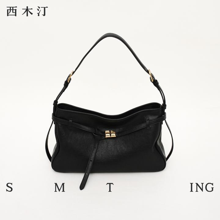 【西木汀】  新款托特包植鞣牛皮hobo包单肩腋下包通勤斜挎女包秋冬