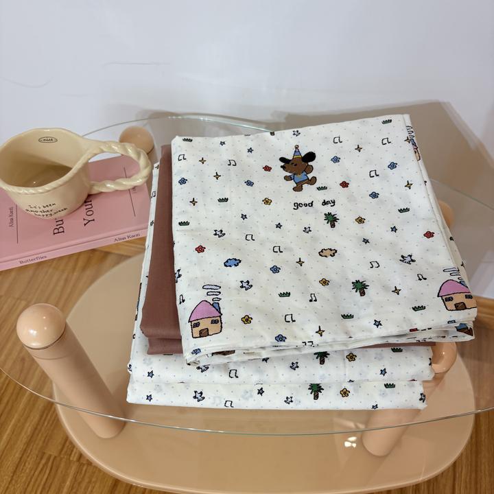 全棉床上四件套三件套纯棉韩系ins学生宿舍单人2025新款四季通用