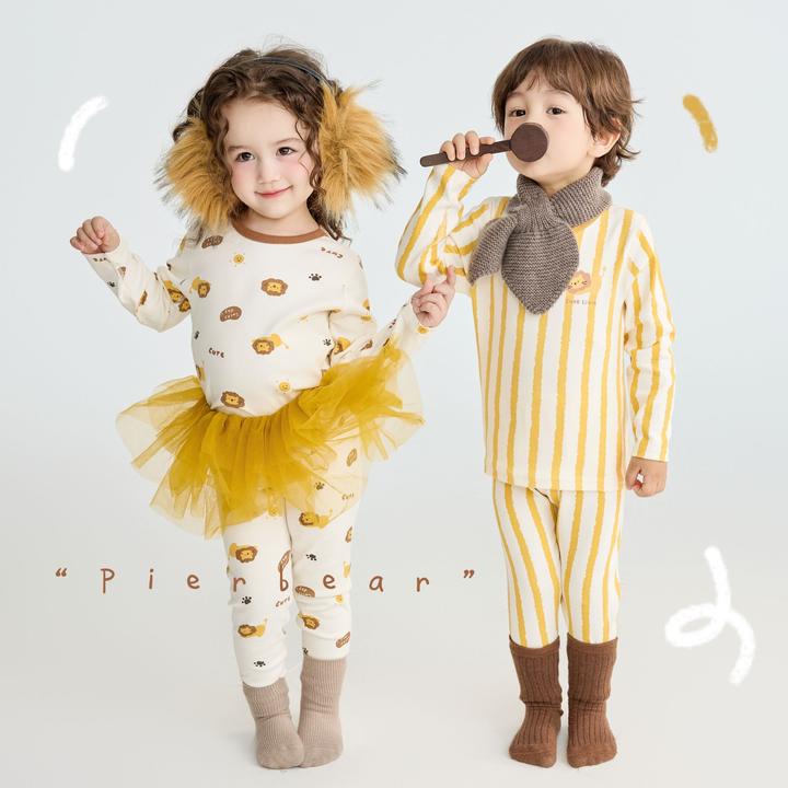 【280G】男女童秋衣秋裤套装儿童纯棉睡衣宝宝秋冬季家居服保暖内衣