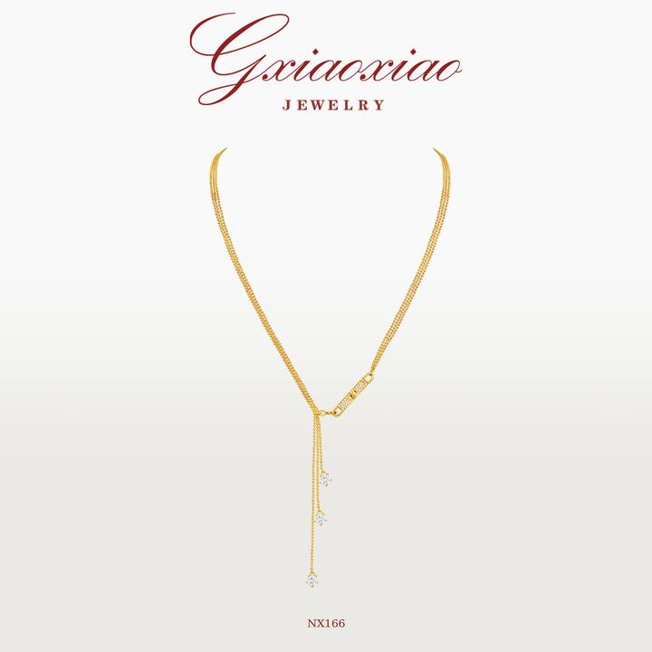 G XIAOXIAO 法式高级设计款轻奢百搭项链 NX166 NX215新年礼物