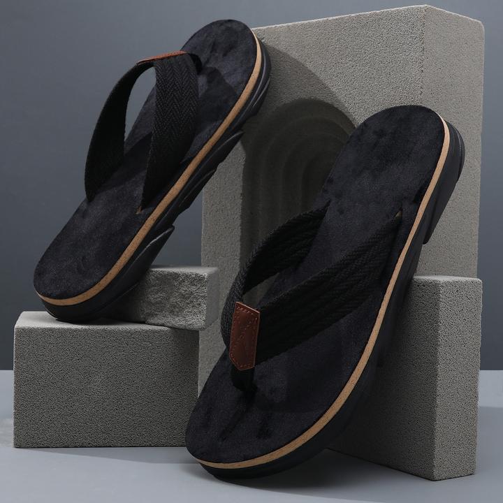 沙滩人字拖男士2025新款夏季外穿防滑厚底户外运动休闲夹脚凉拖鞋