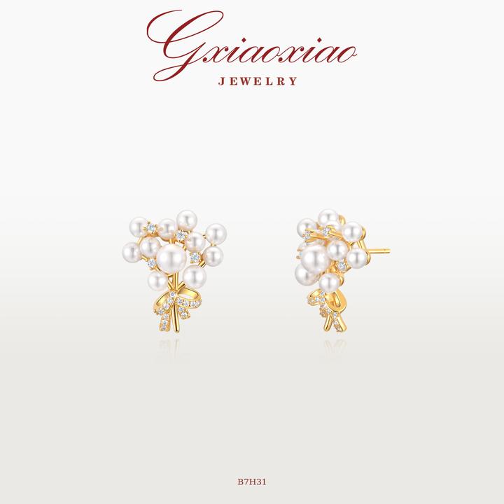 G XIAOXIAO 镀K金 气质轻奢高级感耳环 B7H31