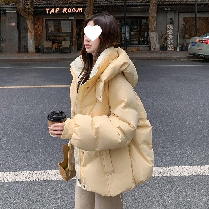 冬季新款羽绒棉服女短款冬季加厚棉衣宽松学院风韩版洋气时尚棉袄