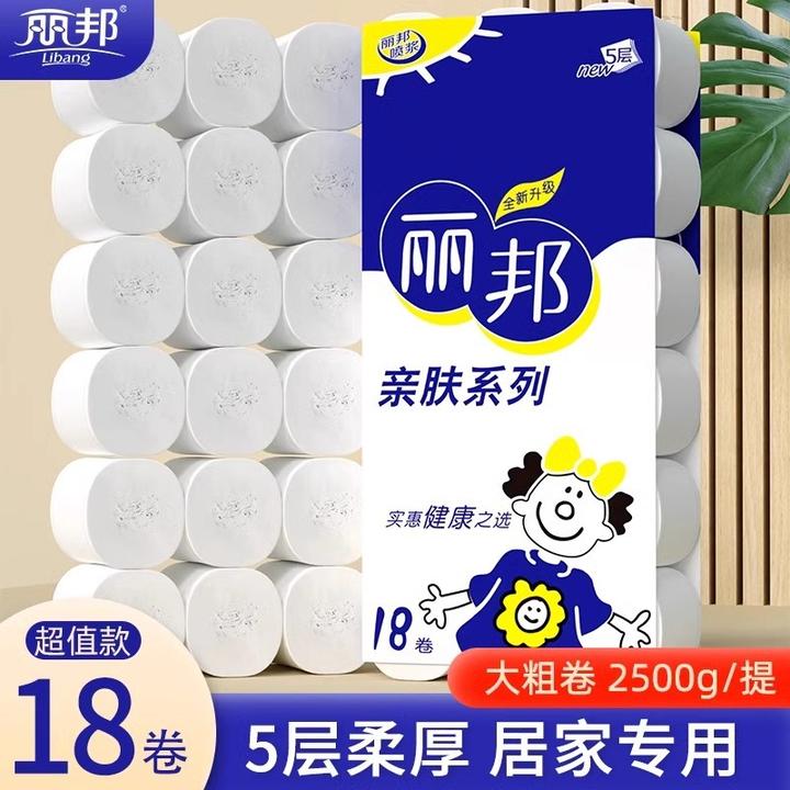 丽邦卷纸卫生纸家用大卷纸巾厕纸无芯卷筒纸手纸厕所用纸厂家批发
