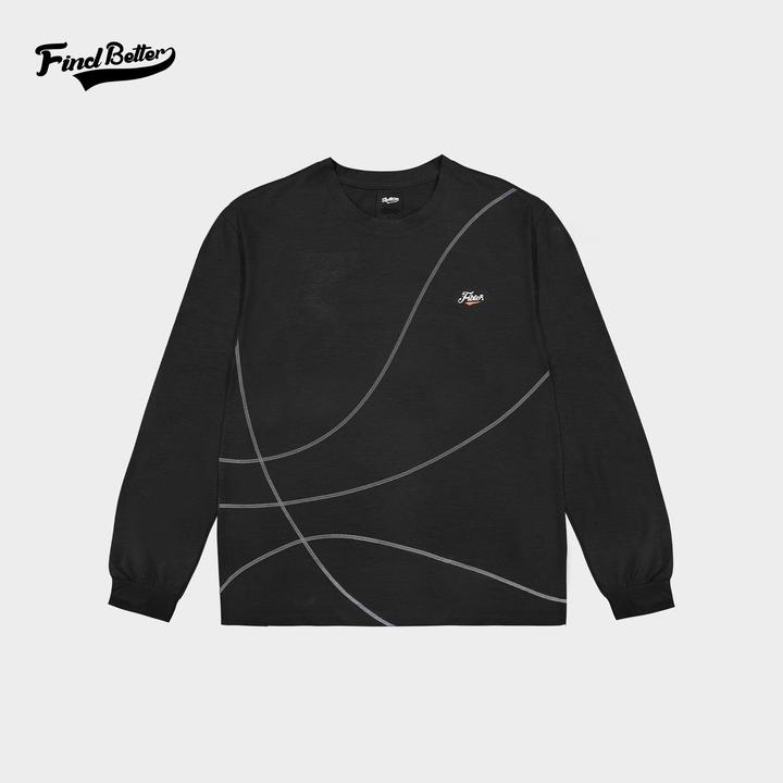 秋冬新品速干透气宽松篮球纹理投篮美式运动休闲户外长袖T恤-314