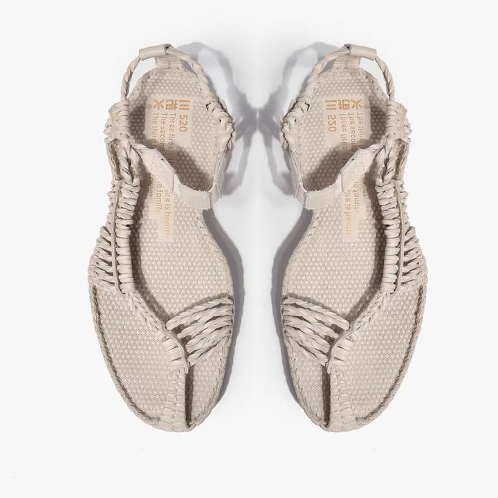 三把火男段手工编织真皮凉鞋软底舒适防滑[真皮对标草鞋]休闲牛皮