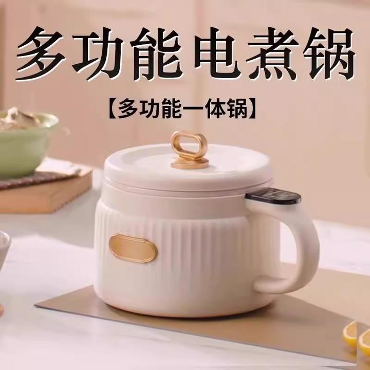 德国电煮锅迷你小型火锅蒸煮一体智能办公室宿舍多功能电煮锅炒锅