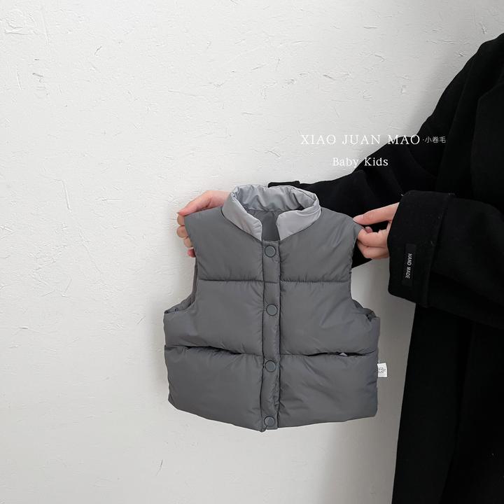 T25D153卡通动漫童装时尚马夹厚款秋冬图案冬季百搭保暖韩版洋气