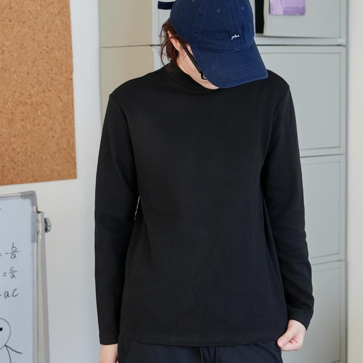 VB针织衫半高领T恤男式打底棉长袖t恤纯色内搭修身显瘦上衣时尚