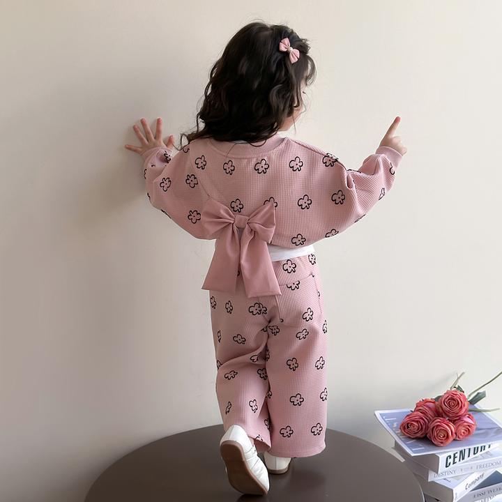 女童马甲套装春秋季2025新款女宝宝衣服洋气时髦儿童装春装三件套