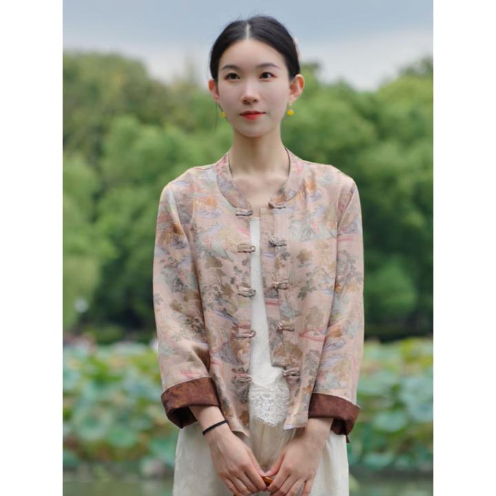 [藕裳]2025新中式国风秋季开衫外套上衣3206