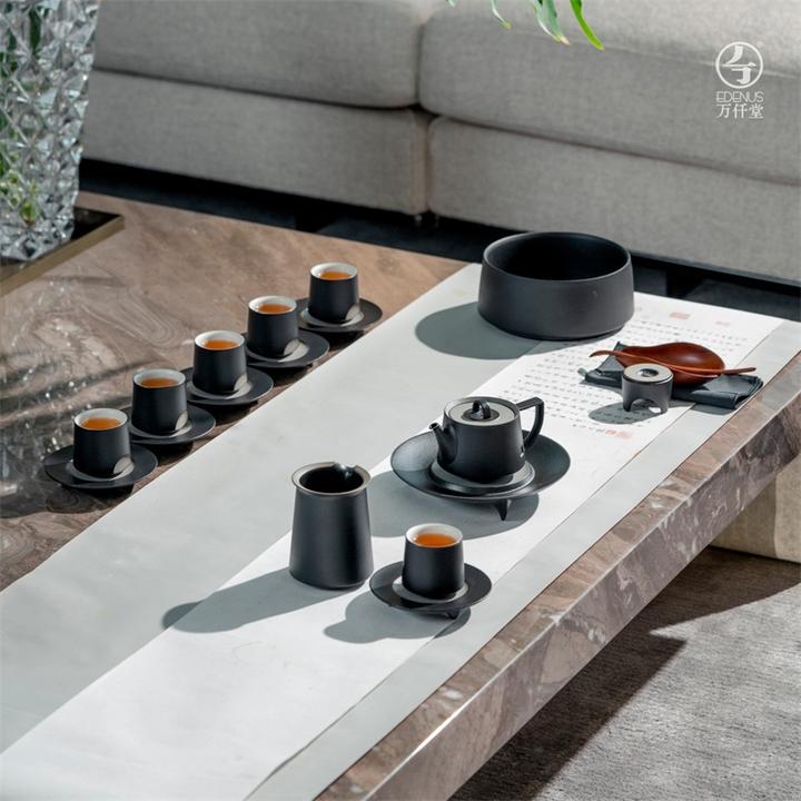 万仟堂2025新款陶瓷功夫茶具套装家用办公室商务高档泡茶具汉风相