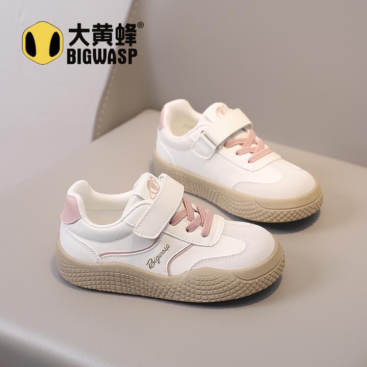 大黄蜂秋季幼儿园新款女童3-16岁儿童防滑鞋子百搭休闲儿童板鞋