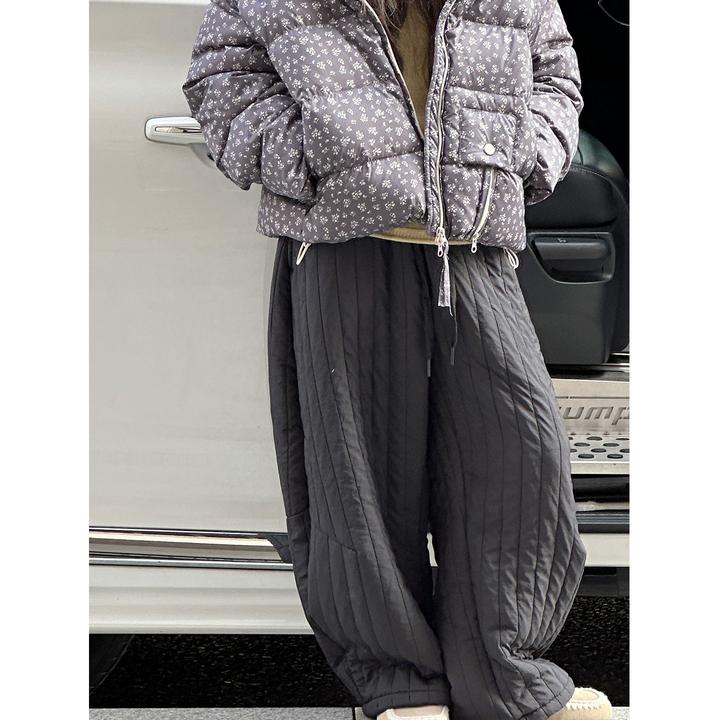 K30379孙小美韩系女童加绒加厚气球裤儿童冬装新款2025保暖休闲裤