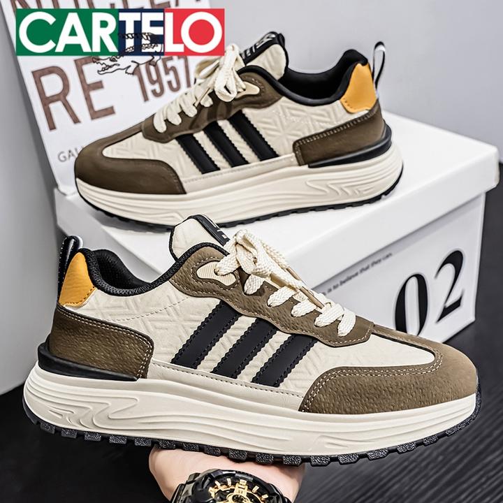 卡帝乐鳄鱼男鞋秋季新款运动休闲阿甘鞋厚底时尚百搭潮流老爹潮鞋