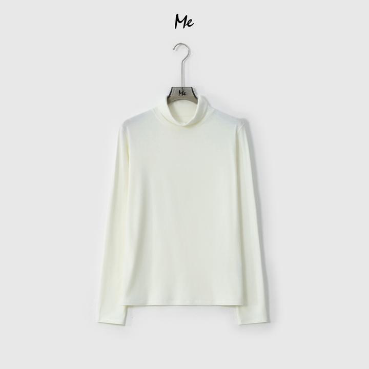 ME【进口东洋灵芝打底】山羊绒混纺巨软亲肤高领保暖上衣MESA5033