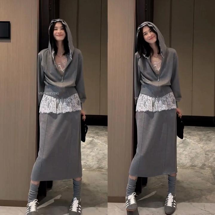 POGU-R 新款卫衣外套裤子休闲设计师款套装TZ-0381