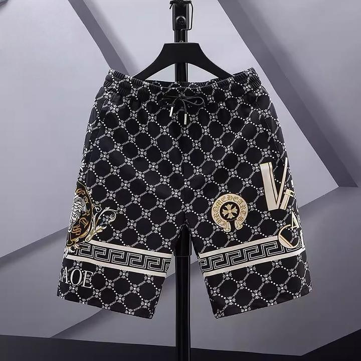 夏季冰丝短裤男士新款潮流薄款五分裤男款弹力休闲沙滩裤