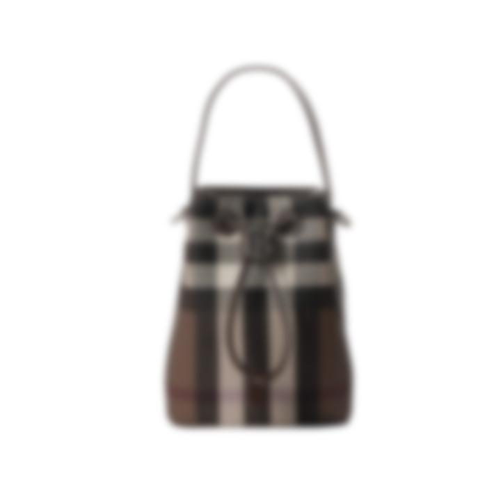 单根方形水洗手袋双根系带女士黑色斜挎包水桶包卡位6721