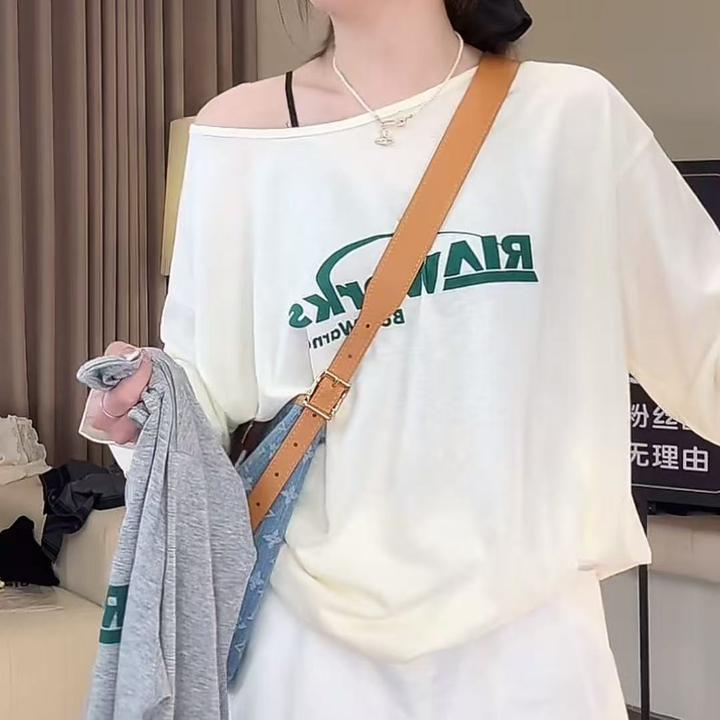韩系时尚百搭休闲减龄长袖女2025夏季新款设计感宽松显瘦薄款上衣