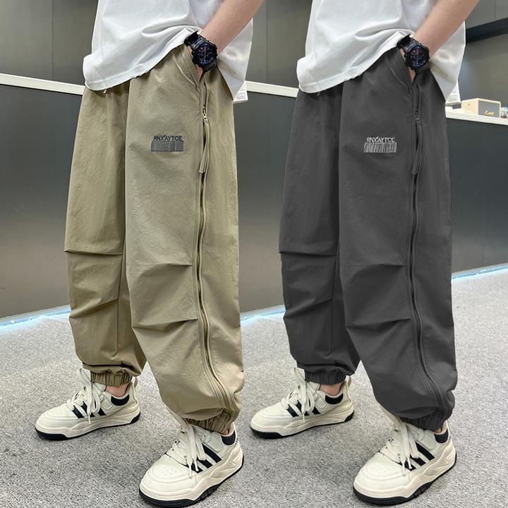 男童秋季新款休闲裤2025新款束脚裤秋装裤子中大童宽松韩版长裤潮