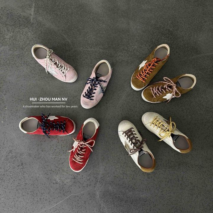 复古德训鞋女2025新款百搭做旧小脏鞋系带平底休闲运动板鞋女单鞋