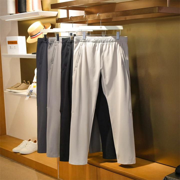 秋季男士户外运动休闲裤机能风速干透气弹力百搭直筒长裤24002