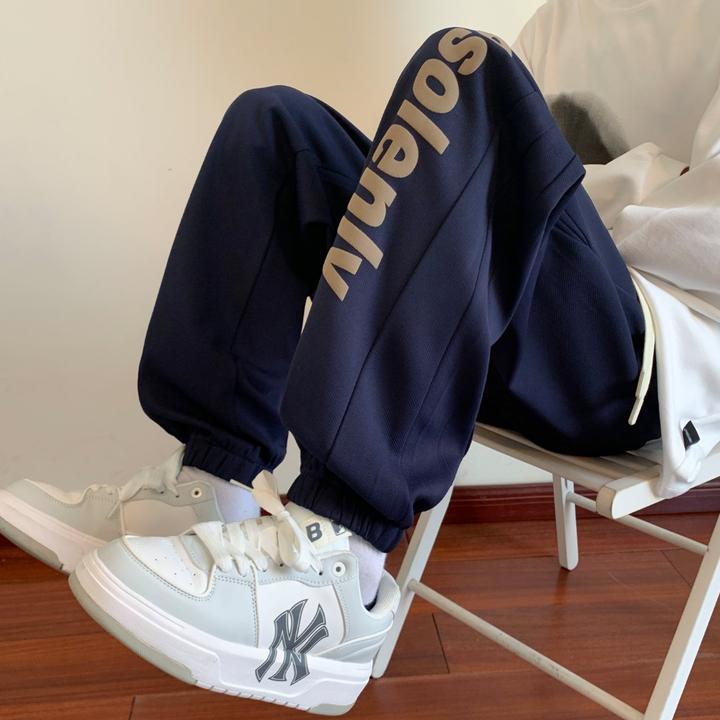 引创休闲男2025新款秋冬季百搭宽松潮流休闲运动束脚大码男款卫裤