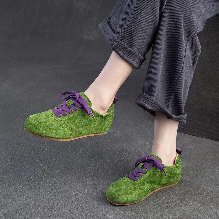 多巴胺配色百搭休闲单鞋女2025秋季韩系通勤不累脚运动德训鞋
