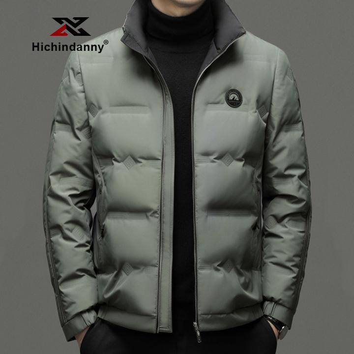 HICHIN运动羽绒服男士冬季休闲立领外套鸭绒羽绒衣时尚加厚保暖衣