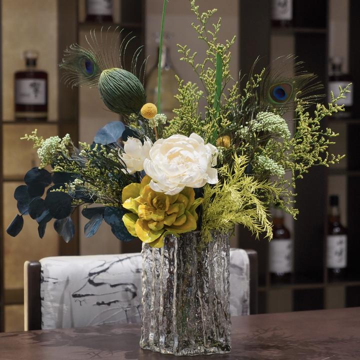 【山色】餐桌边几电视柜适用的永生花花束家居插花