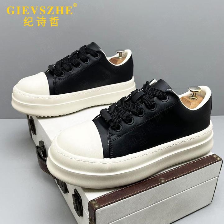 纪诗哲休闲男鞋夏季新款简约百搭板鞋潮男增高运动男士时尚休闲鞋