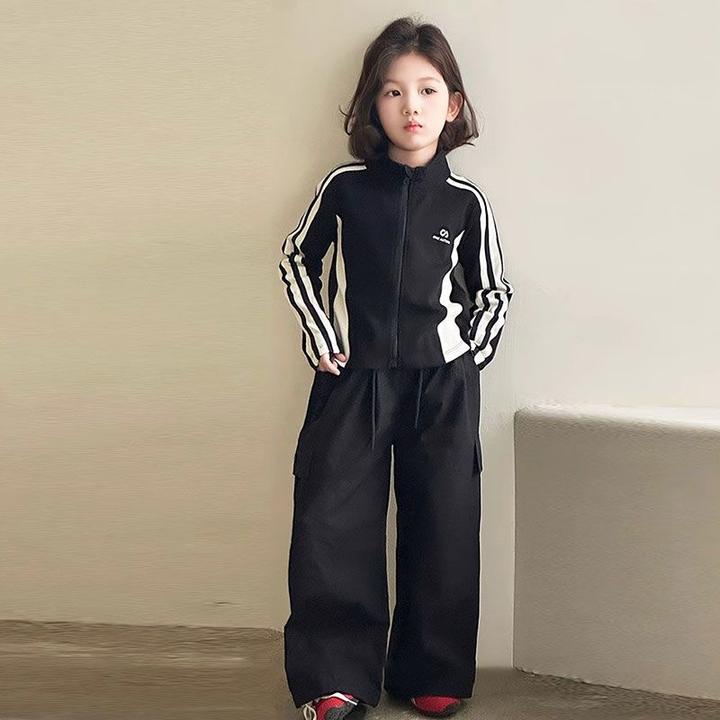 女童外套春秋装2025新款洋气儿童卫衣开衫中大童春季百搭修身上衣