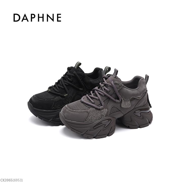 达芙妮品牌正品2025新款老爹鞋女鞋秋季轻便透气百搭运动风休闲鞋
