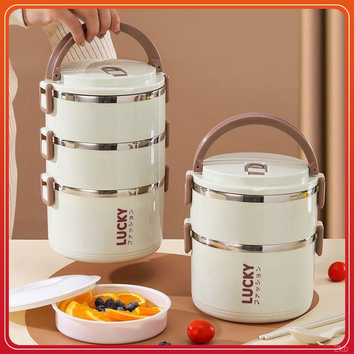 成人保温家用餐盒多层便当盒大容量双层上班族不锈钢饭盒便携密封